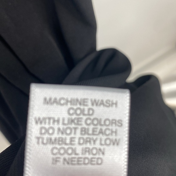 Avenue Midi Dress Women‎ Size 26/28 Plus Black Ruched Detail Flowy Short Sleeve - Picture 8 of 13